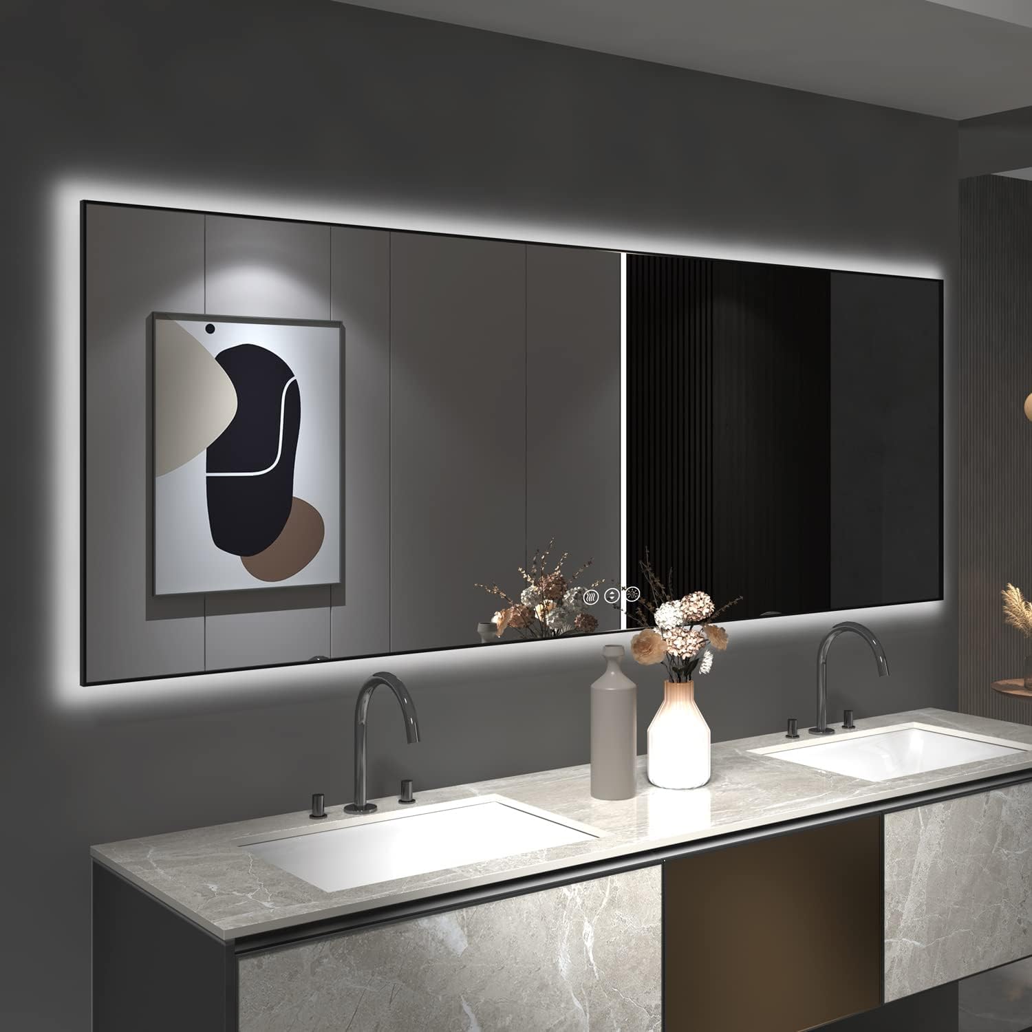 led mirrors, led bathroom mirror, led vanity mirror, mirror with led lights, led wall mirror