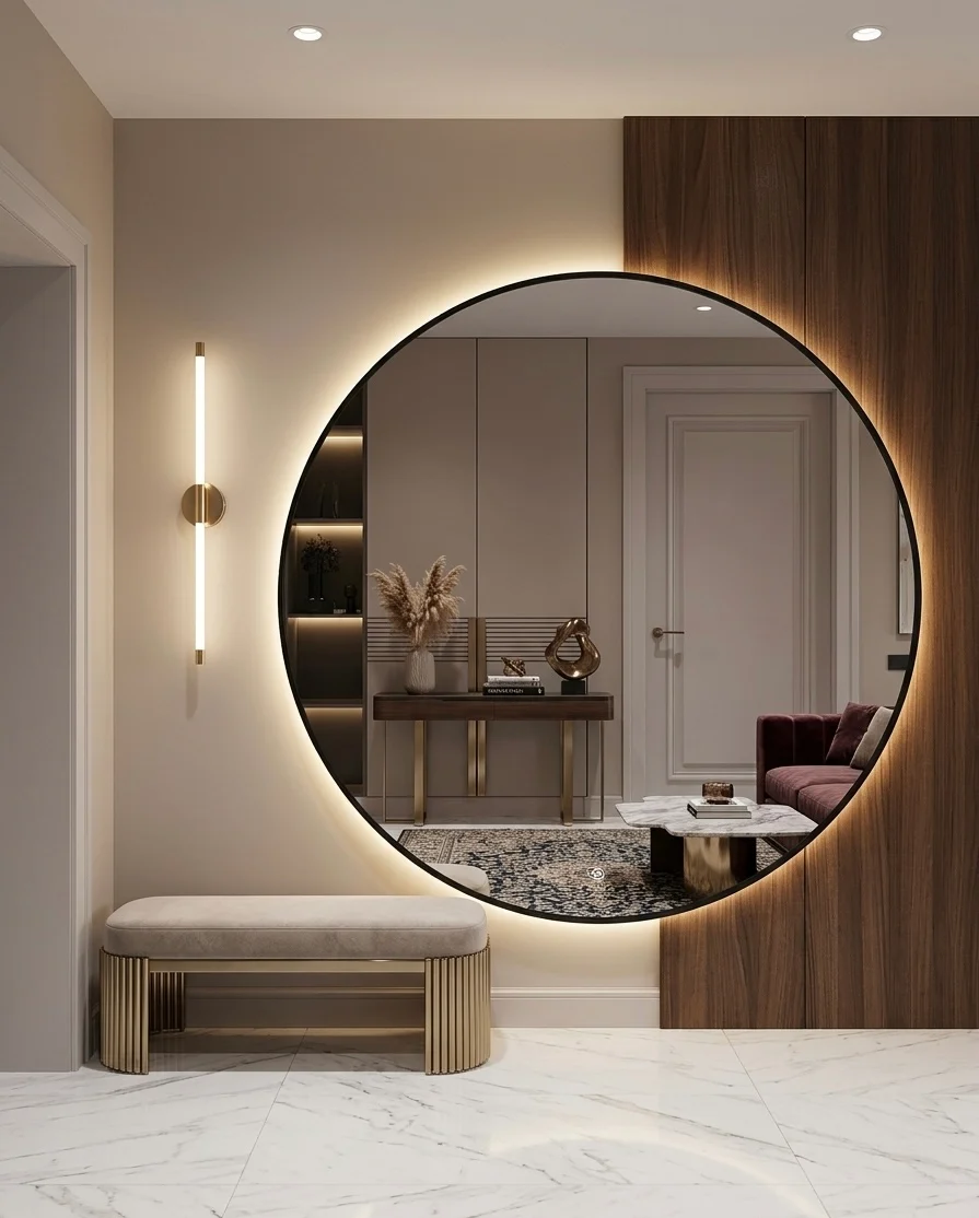 led mirrors, led bathroom mirror, led vanity mirror, mirror with led lights, led wall mirror